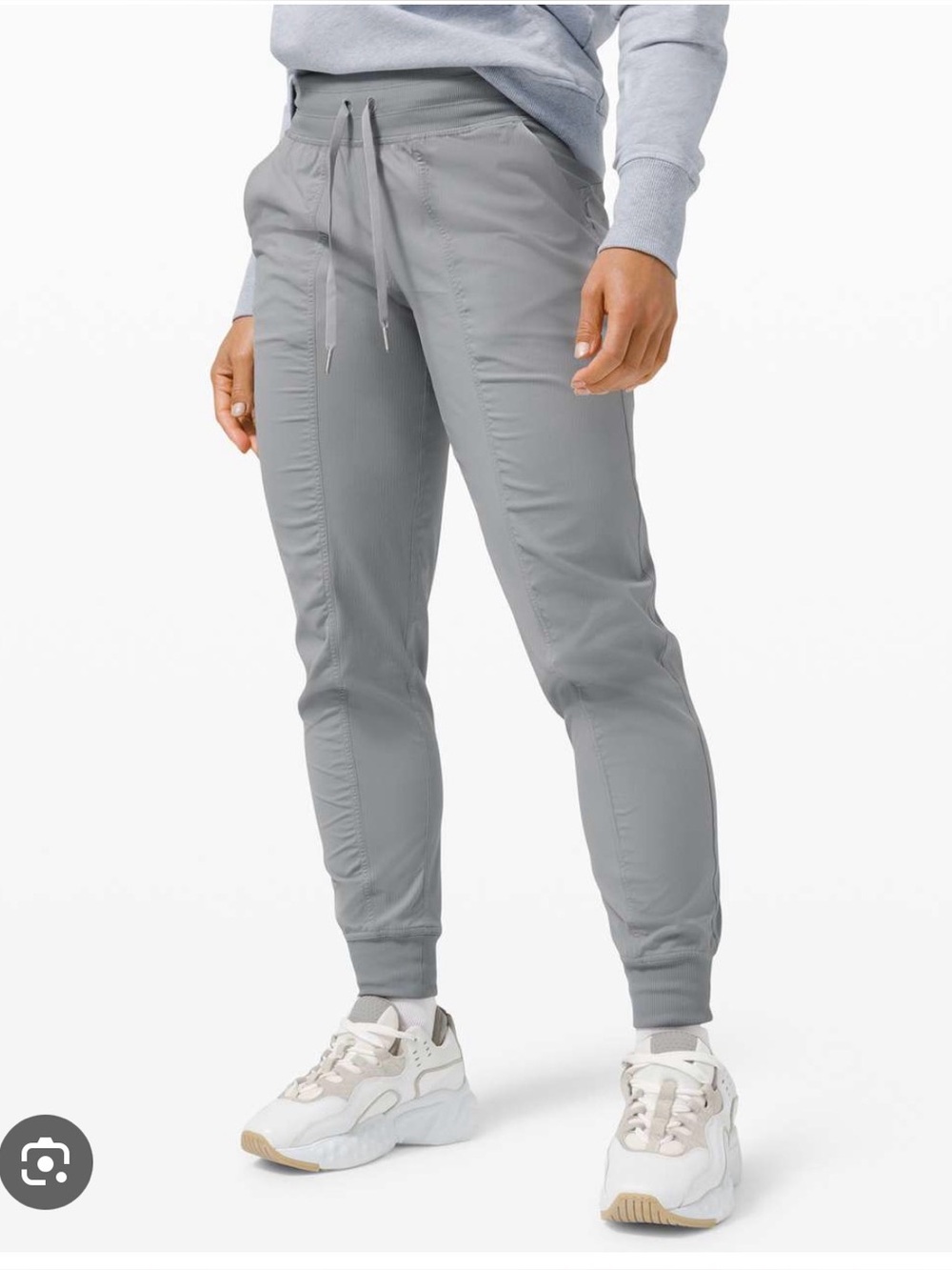 lululemon athletica Light Gray Drawstring Joggers